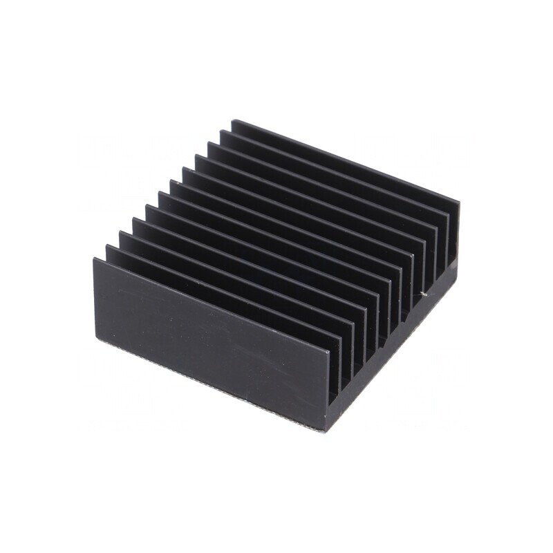 Radiator extrudat cu aripioare BGA negru 37.5mm | Electronic-mag.ro | Componente Electronice