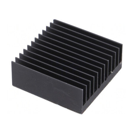 Radiator extrudat cu aripioare BGA negru 37.5mm | Electronic-mag.ro | Componente Electronice
