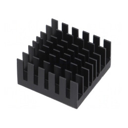 Radiator extrudat cu aripioare BGA negru 29mm | Electronic-mag.ro | Componente Electronice