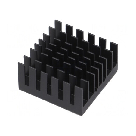 Radiator extrudat cu aripioare BGA negru 29mm | Electronic-mag.ro | Componente Electronice