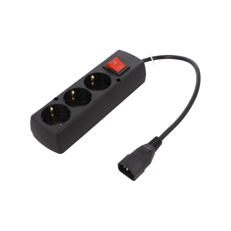 Cablu de Alimentare 3x1mm2 CEE 7/3 la IEC C14 0,3m 3 Prize | Electronic-mag.ro | Componente Electronice Cablu de Alimentare 3x1mm2 CEE 7/3 la IEC C14 0,3m 3 Prize | Electronic-mag.ro | Componente Electronice