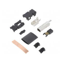 Conector Mini I/O Type 1 D Mufă Mamă 8 Pin Aurit | Electronic-mag.ro | Componente Electronice