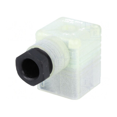 Conector cu Valvă Mufă 18mm 3 PIN 90° | Electronic-mag.ro | Componente Electronice