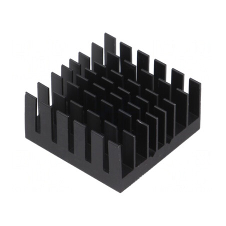 Radiator extrudat cu aripioare BGA negru 30x30mm | Electronic-mag.ro | Componente Electronice