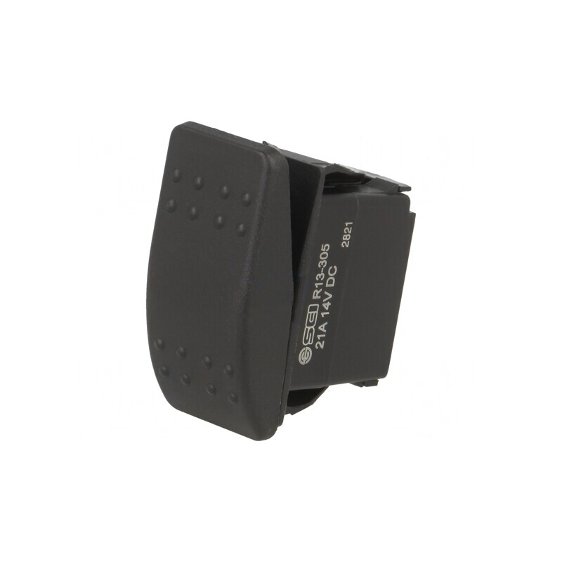 Comutator Basculant Negru IP56 OFF-ON 20A 14V | Electronic-mag.ro | Componente Electronice