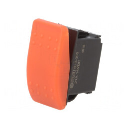Comutator Rocker SPST OFF-ON 20A 14VDC Roșu IP56 | Electronic-mag.ro | Componente Electronice