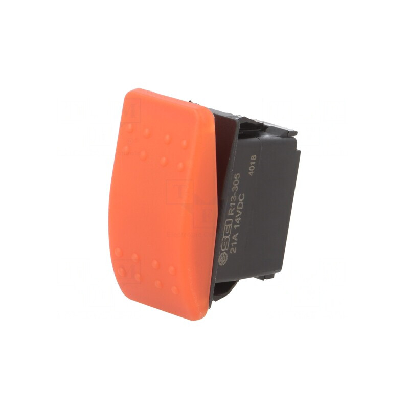 Comutator Rocker SPST OFF-ON 20A 14VDC Roșu IP56 | Electronic-mag.ro | Componente Electronice