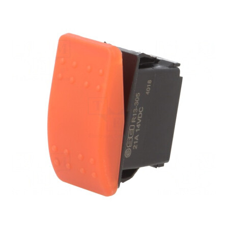 Comutator Rocker SPST OFF-ON 20A 14VDC Roșu IP56 | Electronic-mag.ro | Componente Electronice