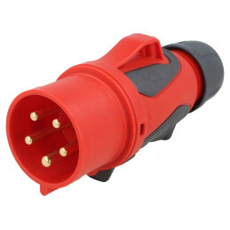 Conector Alimentare AC Trifazat 32A 400VAC IP44 | Electronic-mag.ro | Componente Electronice
