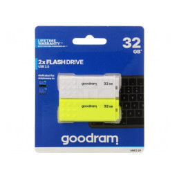 Pendrive USB 2.0 32GB Alb/ Galben | Electronic-mag.ro | Componente Electronice