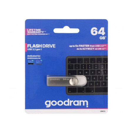 Stick USB 3.2 64GB Argintiu | Electronic-mag.ro | Componente Electronice
