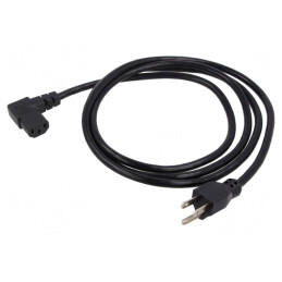 Cablu Alimentare IEC C13 la NEMA 5-15, 2m | Electronic-mag.ro | Componente Electronice