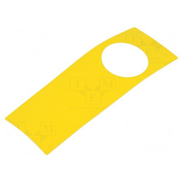 Tăbliță Descriptivă Plastic Galben 150x38mm | Electronic-mag.ro | Componente Electronice