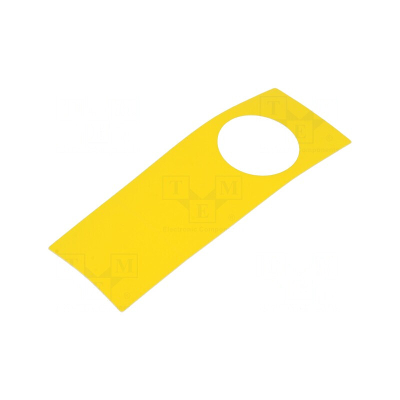 Tăbliță Descriptivă Plastic Galben 150x38mm | Electronic-mag.ro | Componente Electronice