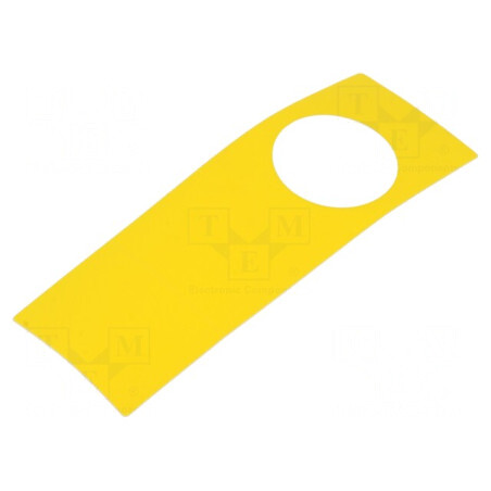 Tăbliță Descriptivă Plastic Galben 150x38mm | Electronic-mag.ro | Componente Electronice