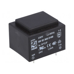 Transformator încapsulat 1,9VA 230V 24V PCB | Electronic-mag.ro | Componente Electronice