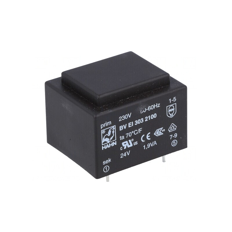 Transformator încapsulat 1,9VA 230V 24V PCB | Electronic-mag.ro | Componente Electronice