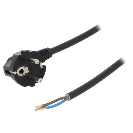 Cablu electric PVC 3x1.5mm² 4m negru 16A 250V | Electronic-mag.ro | Componente Electronice