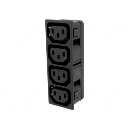 Spliter Alimentare AC 10A 250V IEC C13 | Electronic-mag.ro | Componente Electronice