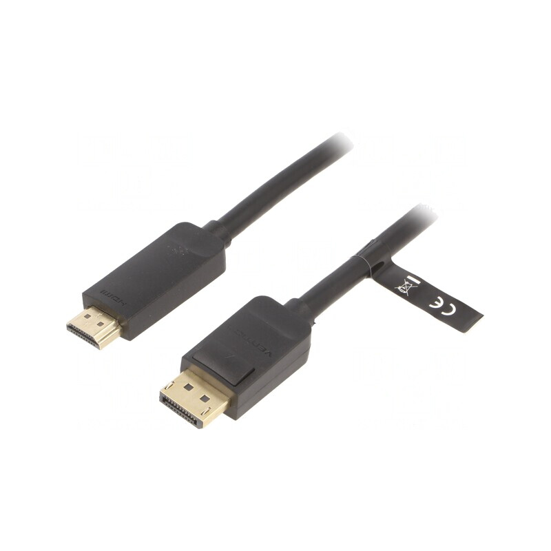 Cablu DisplayPort la HDMI 1m Negru | Electronic-mag.ro | Componente Electronice