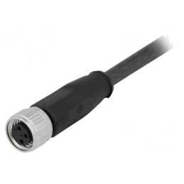 Conector M8 Mamă 3 PIN cu Cablu 1m | Electronic-mag.ro | Componente Electronice