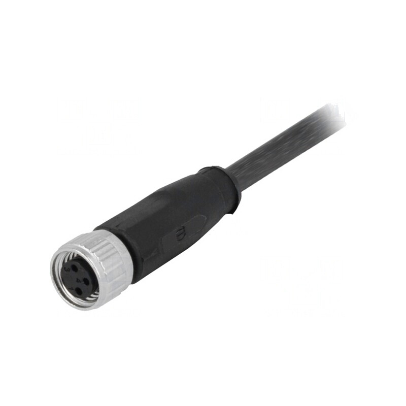 Conector M8 Mamă 3 PIN cu Cablu 1m | Electronic-mag.ro | Componente Electronice