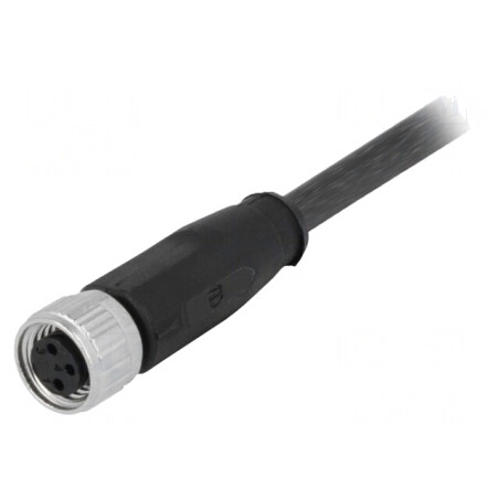 Conector M8 Mamă 3 PIN cu Cablu 1m | Electronic-mag.ro | Componente Electronice