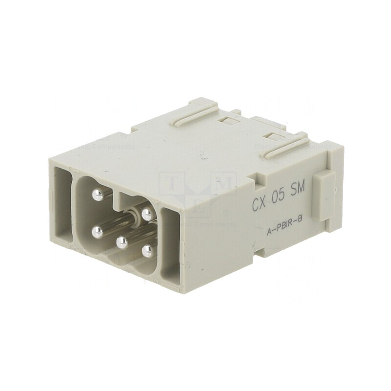 Conector HDC Modul Tată 5 Pini 16A 400V | Electronic-mag.ro | Componente Electronice