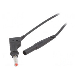 Cablu de măsurare negru 1m 1mm2 19A | Electronic-mag.ro | Componente Electronice