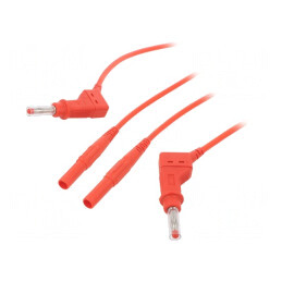 Cablu de măsurare 1m roșu 1mm² | Electronic-mag.ro | Componente Electronice