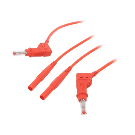 Cablu de măsurare 1m roșu 1mm² | Electronic-mag.ro | Componente Electronice