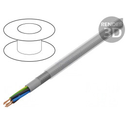 Cablu ÖLFLEX CLASSIC 100 CY 5G2.5mm2 PVC Transparent Gri | Electronic-mag.ro | Componente Electronice