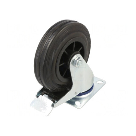 Roată de Transport 125mm Guma 100kg | Electronic-mag.ro | Componente Electronice