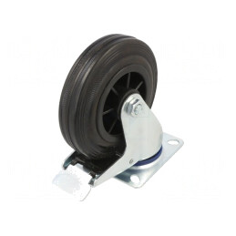Roată de Transport 125mm Guma 100kg | Electronic-mag.ro | Componente Electronice