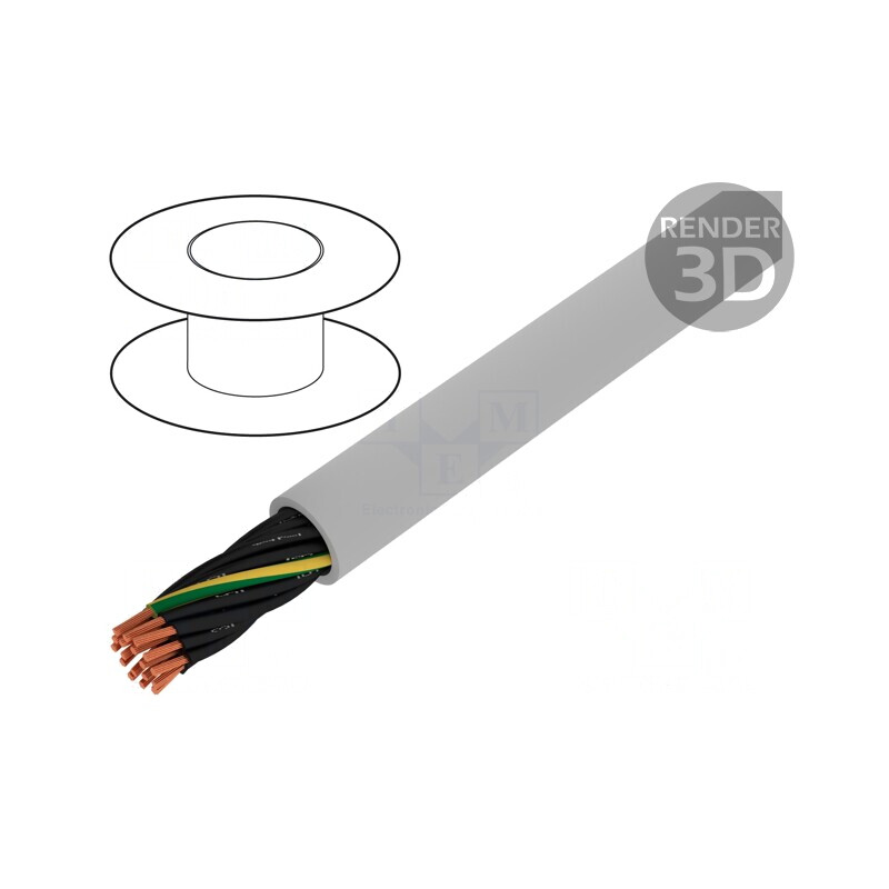 Cablu JZ-500-PUR 18G1mm2 Gri Neecranat 300V/500V | Electronic-mag.ro | Componente Electronice Cablu JZ-500-PUR 18G1mm2 Gri Neecranat 300V/500V | Electronic-mag.ro | Componente Electronice