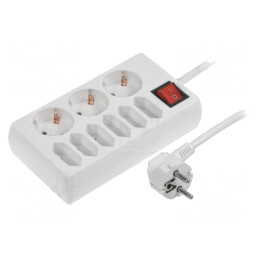 Prelungitor 9 Prize 230V 16A Alb | Electronic-mag.ro | Componente Electronice