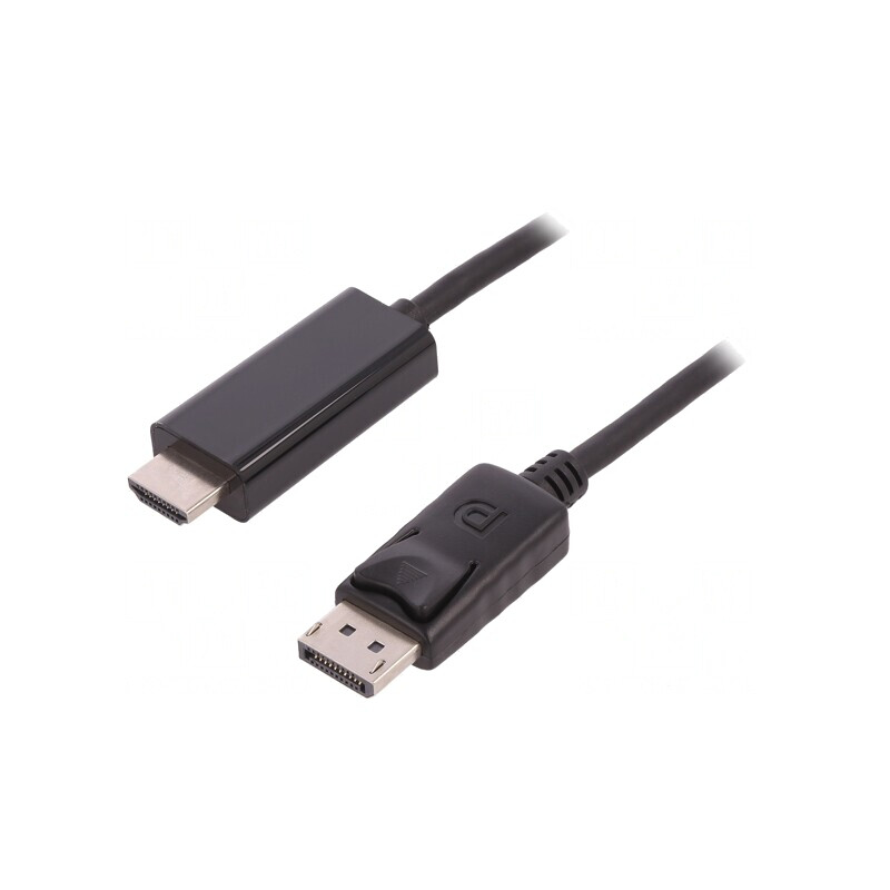 Cablu DisplayPort la HDMI 2m Negru | Electronic-mag.ro | Componente Electronice Cablu DisplayPort la HDMI 2m Negru | Electronic-mag.ro | Componente Electronice