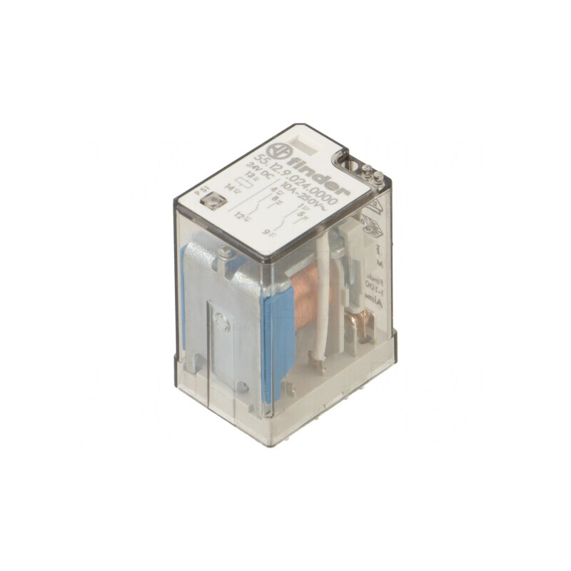 Releu Electromagnetic DPDT 24VDC 20A PCB 600Ω | Electronic-mag.ro | Componente Electronice