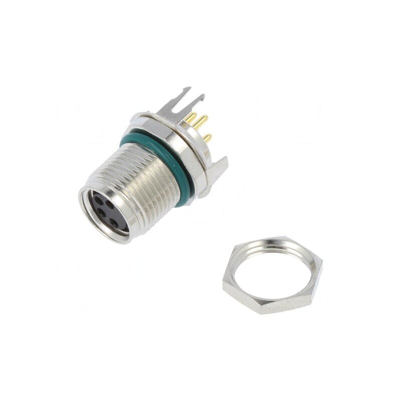 Conector M8 Mamă 4 PIN Drept PCB IP68 30V | Electronic-mag.ro | Componente Electronice Conector M8 Mamă 4 PIN Drept PCB IP68 30V | Electronic-mag.ro | Componente Electronice