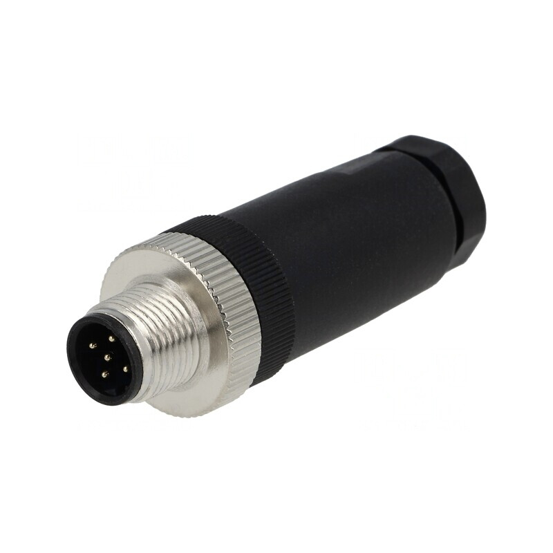 Mufă M12 5 PIN Tată Profibus IP65/IP67 Drept Pe Cablu | Electronic-mag.ro | Componente Electronice
