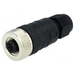 Mufă M12 5 pini mamă pe cablu IP67 | Electronic-mag.ro | Componente Electronice