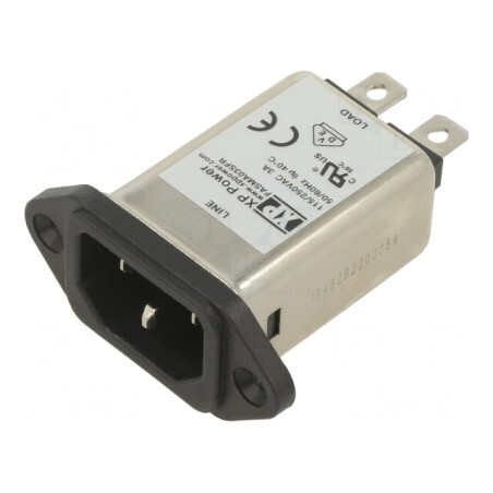 Conector Alimentare AC 250V IEC 60320 3A | Electronic-mag.ro | Componente Electronice