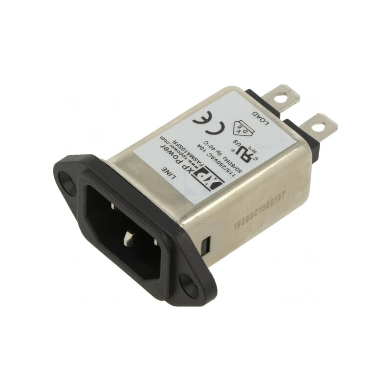 Conector Alimentare AC 10A 250V Soclu Tată IEC 60320 | Electronic-mag.ro | Componente Electronice