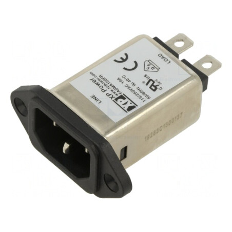 Conector Alimentare AC 10A 250V Soclu Tată IEC 60320 | Electronic-mag.ro | Componente Electronice