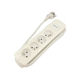 Prelungitor 4 Prize Alb 1,8m 16A | Electronic-mag.ro | Componente Electronice