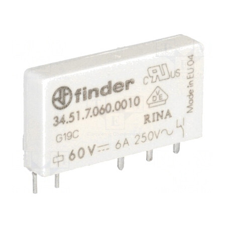 Releu Electromagnetic SPDT 60VDC 6A | Electronic-mag.ro | Componente Electronice