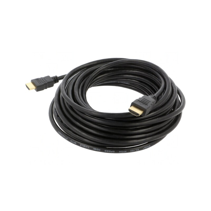 Cablu HDMI 1.4 10m Negru | Electronic-mag.ro | Componente Electronice