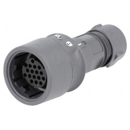 Conector Circular Mamă 16 PIN fără Contacte pe Cablu | Electronic-mag.ro | Componente Electronice