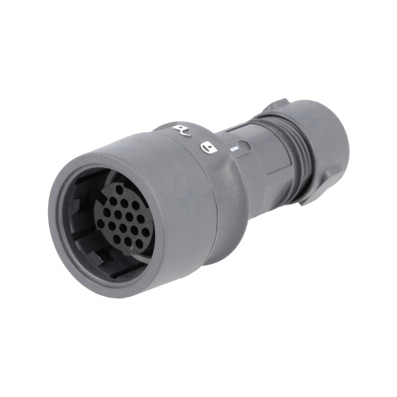 Conector Circular Mamă 16 PIN fără Contacte pe Cablu | Electronic-mag.ro | Componente Electronice
