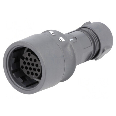Conector Circular Mamă 16 PIN fără Contacte pe Cablu | Electronic-mag.ro | Componente Electronice